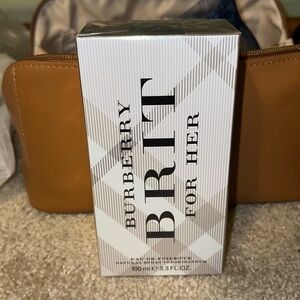 NWT BURBERRY BRIT FOR HER EAU DE TOILETTE 3.3 FL.OZ. W/BURBERRY GIFT